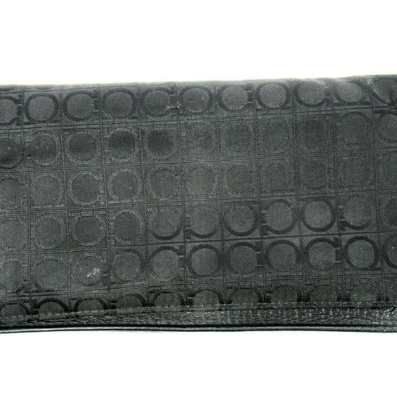 Salvatore ferragamo long pills Gunchini canvas ~ leather Auth used T10106 - Picture 2 of 8